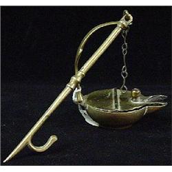 BRASS "CRUSIE" SPOUT LAMP