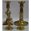 Image 1 : A PAIR OF 4" TALL BRASS CANDLESTICKS