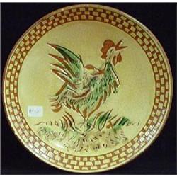 TURTLE CREEK POTTERS REDWARE ROUND SHALLOW PLATE