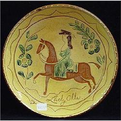 TURTLE CREEK POTTERS REDWARE ROUND SHALLOW PLATE