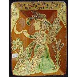 TURTLE CREEK POTTERS RECTANGULAR SHALLOW BOWL