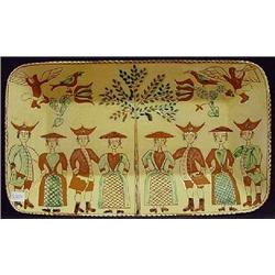 TURTLE CREEK POTTERS LARGE RECTANGULAR REDWARE TRAY
