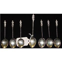 SIX ENGLISH SILVER APOSTLE SPOONS