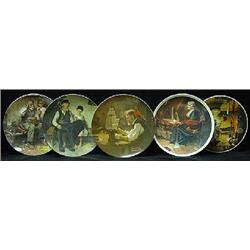 EIGHT ASSORTED NORMAN ROCKWELL COMMEMORATIVE PLATES