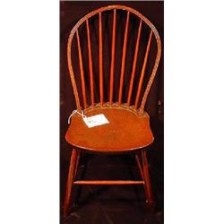 WINDSOR LOOP-BACK SEVEN SPINDLE BACK SIDE CHAIR