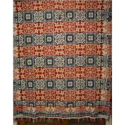 A JACQUARD COVERLET