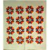 Image 1 : A HAND SEWN APPLIQUÉD QUILT
