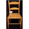 Image 1 : PAIR OF OAK LADDER-BACK SIDE CHAIRS