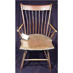 WINDSOR SEVEN SPINDLE STEPDOWN OPEN ARMCHAIR