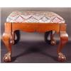 Image 1 : CHIPPENDALE STYLED MAHOGANY RECTANGULAR FOOTSTOOL