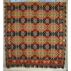 A JACQUARD COVERLET