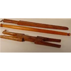 THREE WISCONSIN WOODEN HOUSEHOLD ITEMS