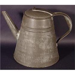 PENNSYLVANIA LARGE TIN COFFEE POT