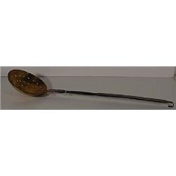 A PENNSYLVANIA EARLY 19TH C. STRAINER LADLE