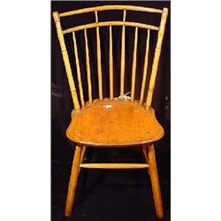 WINDSOR BIRD CAGE SEVEN SPINDLE BACK SIDE CHAIR