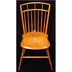 WINDSOR BIRD CAGE SEVEN SPINDLE BACK SIDE CHAIR