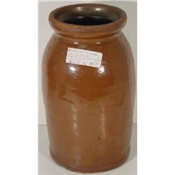 COILED REDWARE STORAGE CROCK