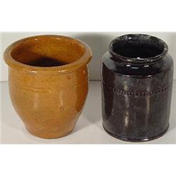 TWO PIECES OF PENNSYLVANIA STONEWARE