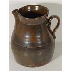 HAND THROWN STONEWARE PITCHER