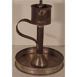 TINWARE GREASE LAMP CHAMBER STICK