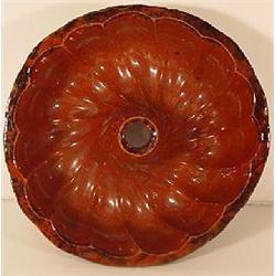 PENNSYLVANIA REDWARE "TURK'S HEAD" MOLD