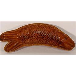 PENNSYLVANIA DUTCH REDWARE FISH MOLD