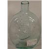 Image 1 : MOLD BLOWN AQUA COLOURED GLASS WHISKEY FLASK