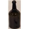 Image 1 : DARK BROWN TO GREEN BLOWN GLASS BOTTLE