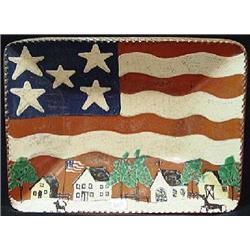 TURTLE CREEK POTTERS REDWARE RECTANGULAR BOWL