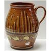 Image 1 : TURTLE CREEK POTTERS REDWARE LARGE COILED POTTERY JUG