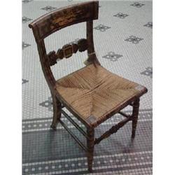 PAIR OF LATE SHERATON FANCY CHAIRS