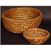 Image 1 : A COILED RYE STRAW ROUND BOWL