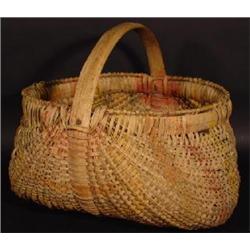 SPLIT OAK BUNDT SHAPED BASKET