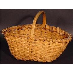 A SPLIT OAK GATHERING FARM BASKET
