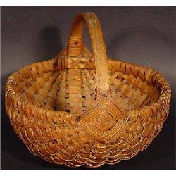 SCARCE SMALL SPLIT OAK BASKET
