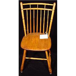 A BIRD CAGE WINDSOR SIDE CHAIR