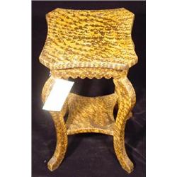 A FOLK ART GRAIN PAINTED PLANT STAND