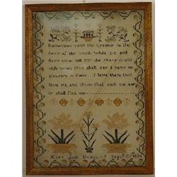 A FRAMED SAMPLER