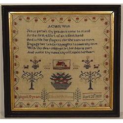 A FRAMED SAMPLER