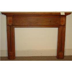 PINE, LARGE FIREPLACE MANTLE