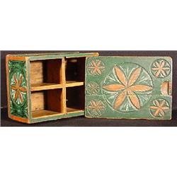 A PENNSYLVANIA DUTCH RECTANGULAR BOX