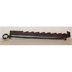 HANDWROUGHT IRON ADJUSTABLE FIREPLACE RATCHET