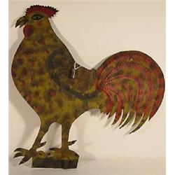 PENNSYLVANIA PAINTED TIN ROOSTER