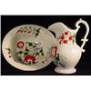 Image 1 : LEEDSWARE HAND PAINTED PORCELAIN WASH BASIN AND PITCHER