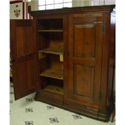 PENNSYLVANIA DUTCH "KAAS" AKA "SHRANK", WALNUT "ARMOIRE"