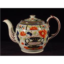 GAUDY DUTCH PORCELAIN TEA POT
