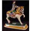 Image 1 : DELFT POTTERY SCULPTED HORSE AND RIDER