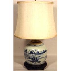 CHINESE BLUE/WHITE PORCELAIN GINGER JAR