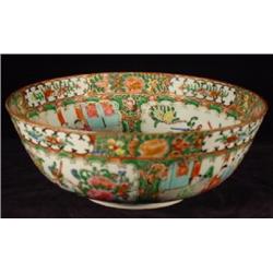 CHINESE EXPORT/FAMILLE ROSE/CANTON ROSE PORCELAIN CENTER BOWL
