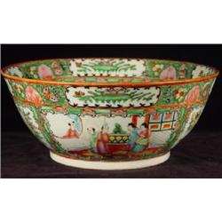 CHINESE EXPORT/FAMILLE ROSE/CANTON ROSE PORCELAIN CENTER BOWL